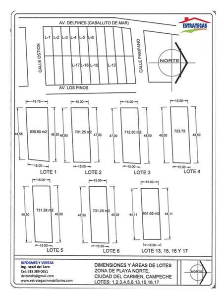 SE VENDEN TERRENOS /LOTES EN PLAYA NORTE, CD. DEL CARMEN - 1