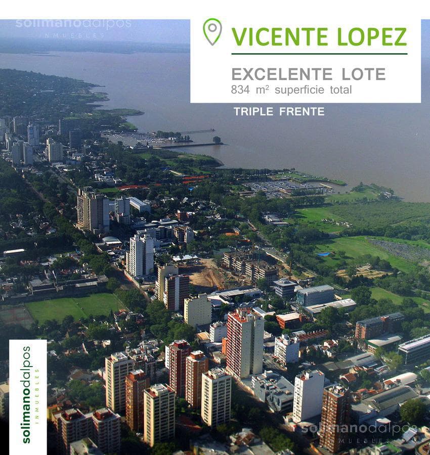 Terreno en venta - Vicente Lopez - Vias/Rio - 1