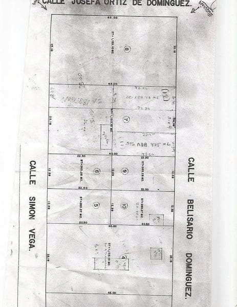se vende terreno urbano de 45.00m x 25.18m en la col burocrata - 1