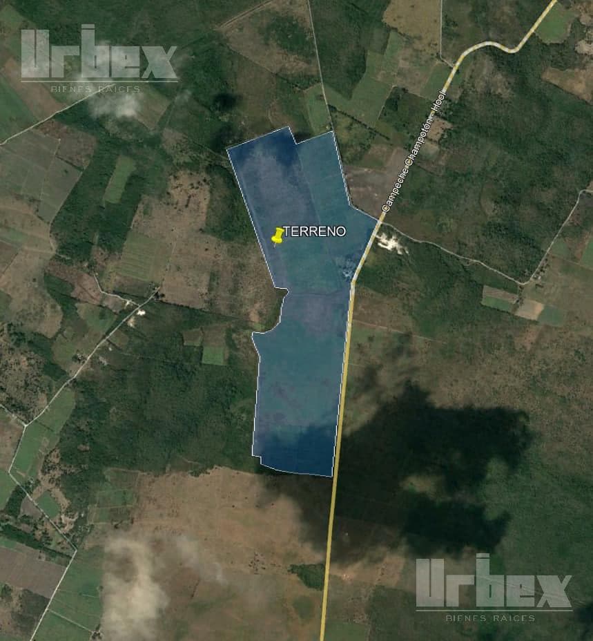 VENDO TERRENO SOBRE CARRETERA CAMPECHE - HOOL EN CHAMPOTON - 1