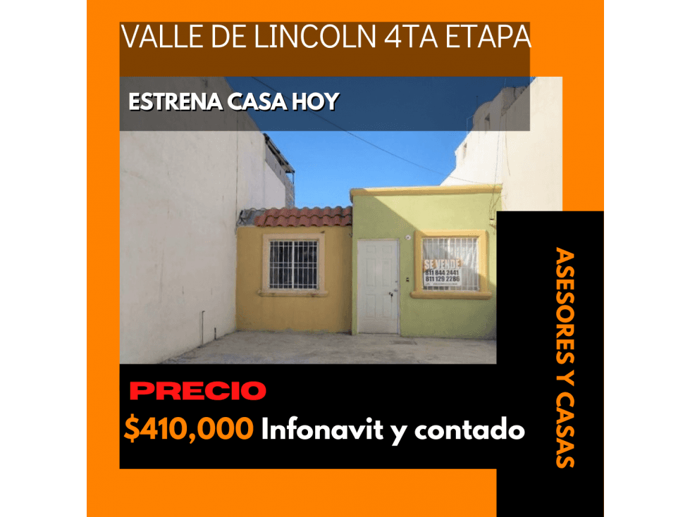CASA EN VENTA EN VALLE DE LINCOLN GARCIA - 1