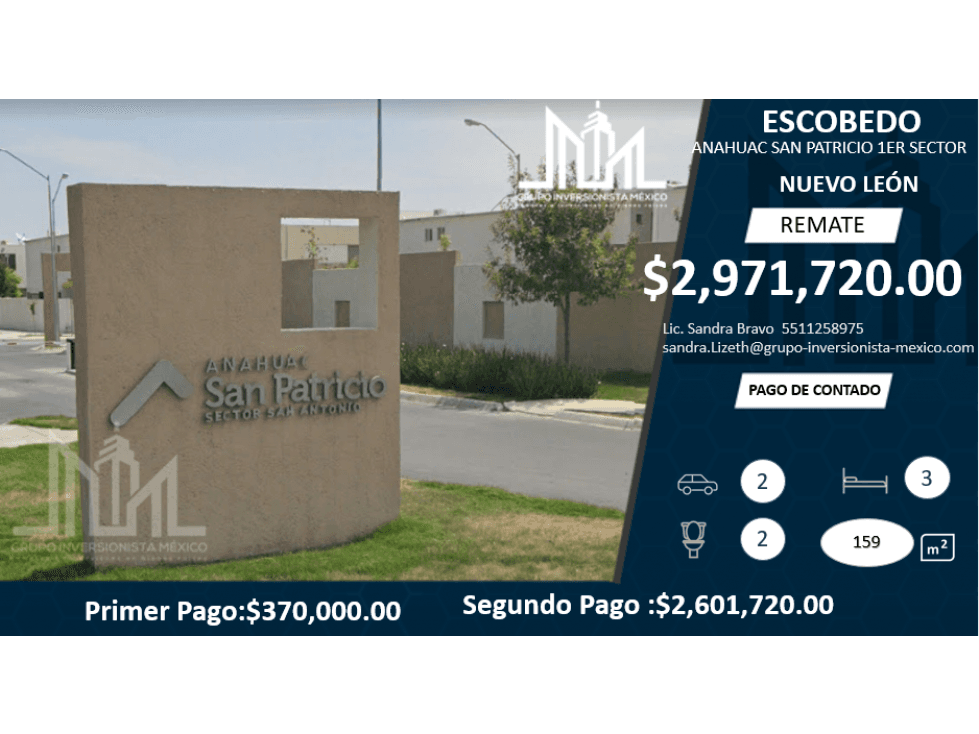 REMATE!! $3,173,200 FABULOSA CASA ANAHUAC SAN PATRICIO NUEVO LEÓN - 1