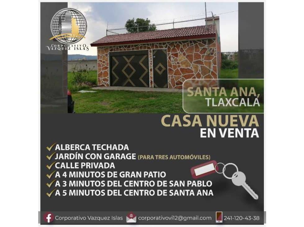 Casa nueva en Santa Ana En TLAXCALA - 1