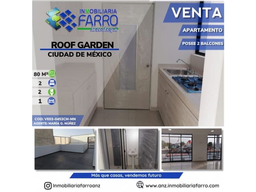 EN VENTA APARTAMENTO EN CIUDAD DE MEXICO VE03-0453CM-MN - 1