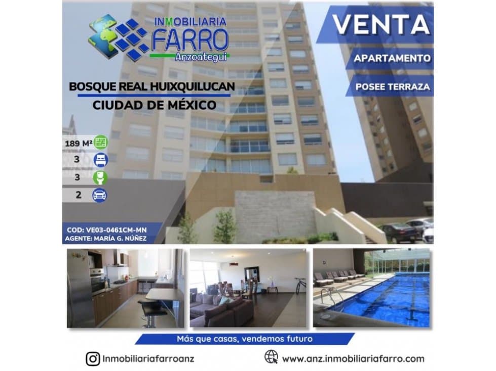 EN VENTA APARTAMENTO EN MEXICO VE03-0461CM-MN - 1