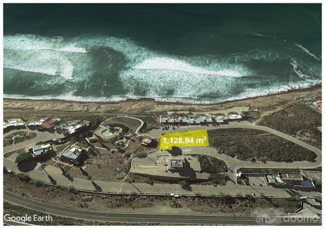 Venta de Terreno frente al mar en Plaza del Mar, Rosarito, 1128m2