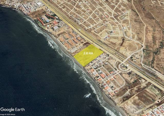 Venta de Terreno ubicado en Primo Tapia, Rosarito, 2.8HA. - 2