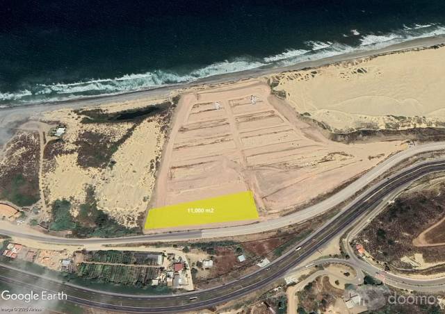 Terreno frente al mar de 1.1HA ubicado en Primo Tapia, Rosarito.